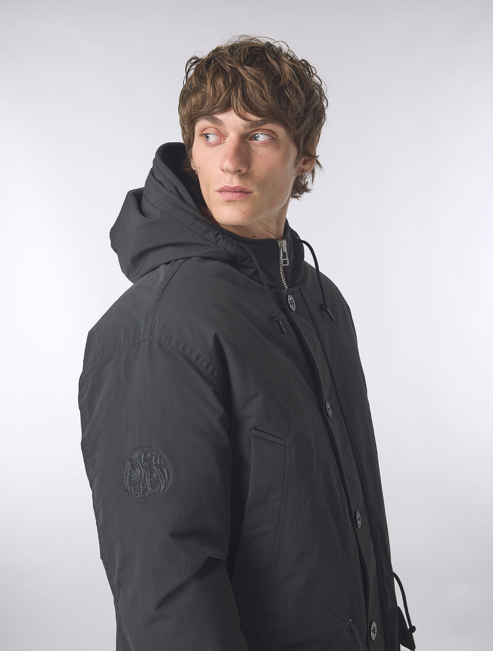Black Coldwave Parka