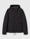 Black Coldwave Short Parka