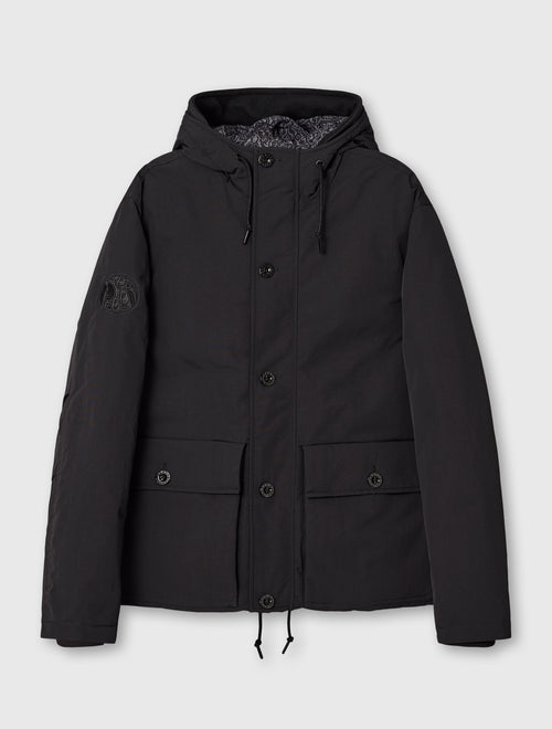 Black Coldwave Short Parka