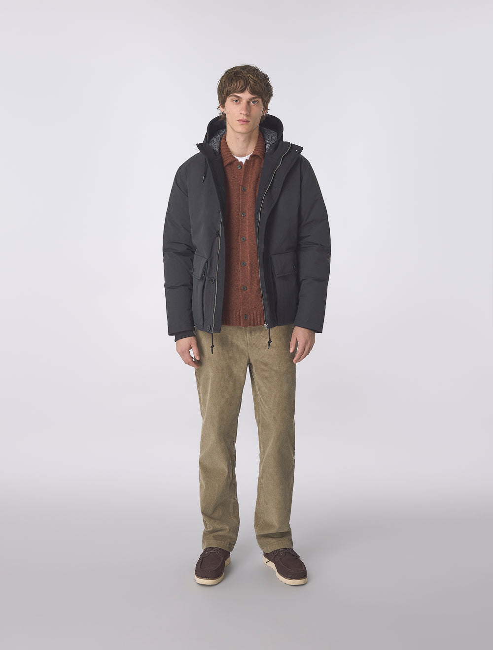 Black Coldwave Short Parka