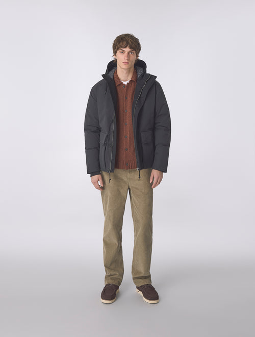 Black Coldwave Short Parka