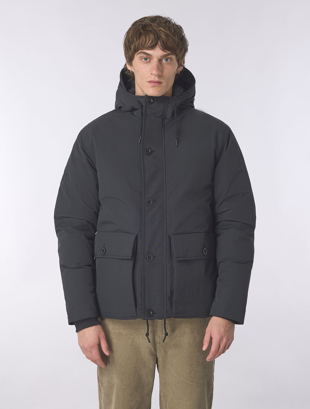Black Coldwave Short Parka