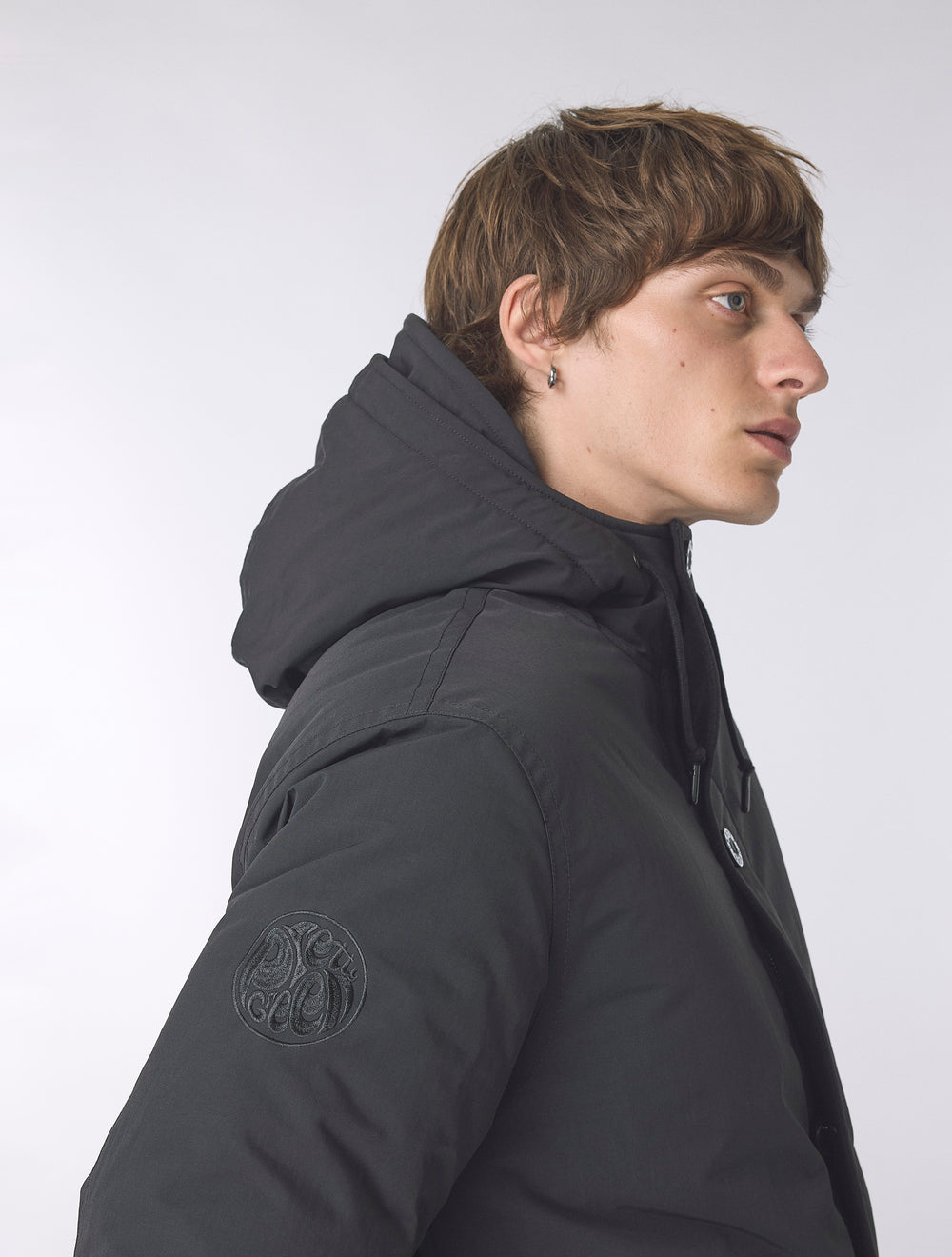 Black Coldwave Short Parka