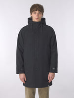 Black Wardour Wool Blend Parka