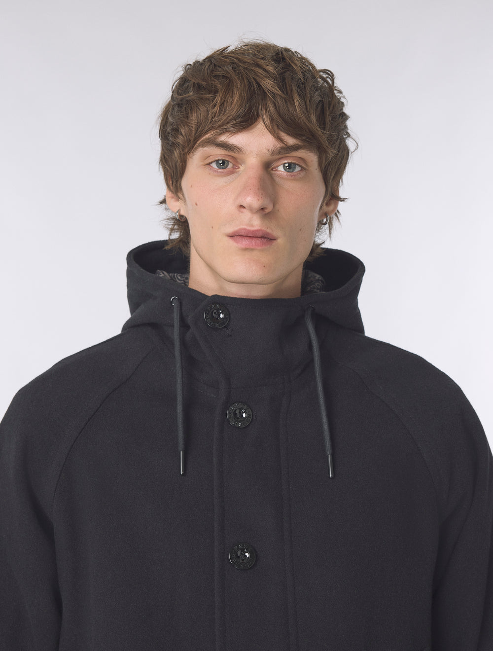 Black Wardour Wool Blend Parka