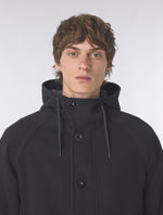 Black Wardour Wool Blend Parka