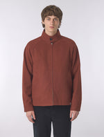 Red Wardour Wool Blend Harrington