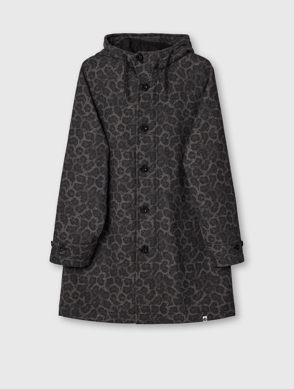 Black Voltaire Wool Blend Parka