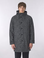 Black Voltaire Wool Blend Parka