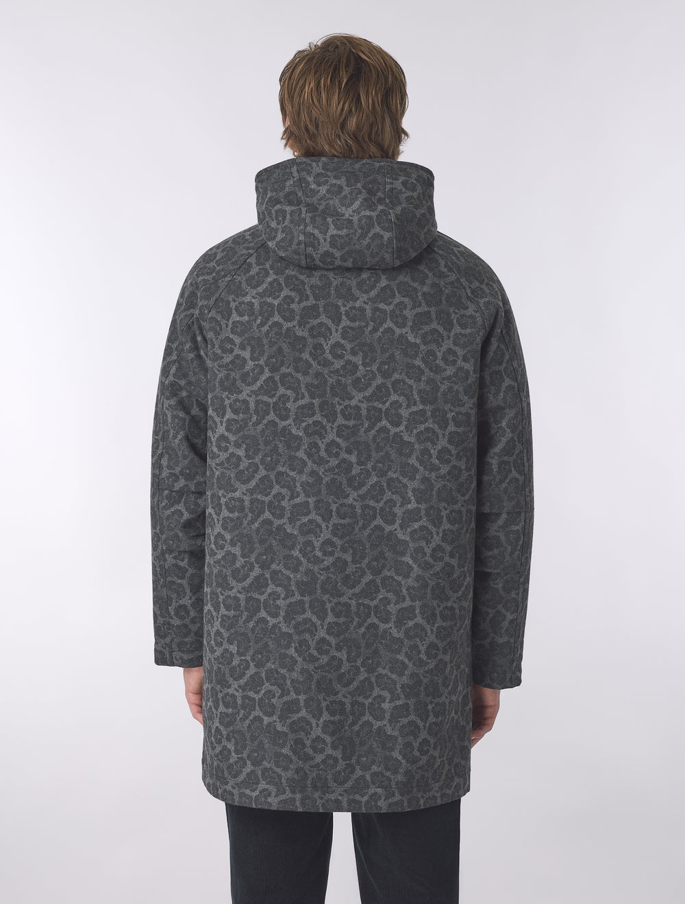 Black Voltaire Wool Blend Parka