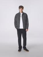 Black Voltaire Wool Blend Harrington