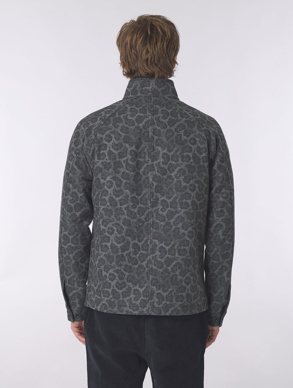 Black Voltaire Wool Blend Harrington