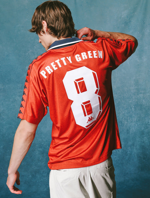 Red Pretty Green x Kappa Away World Cup Football Top