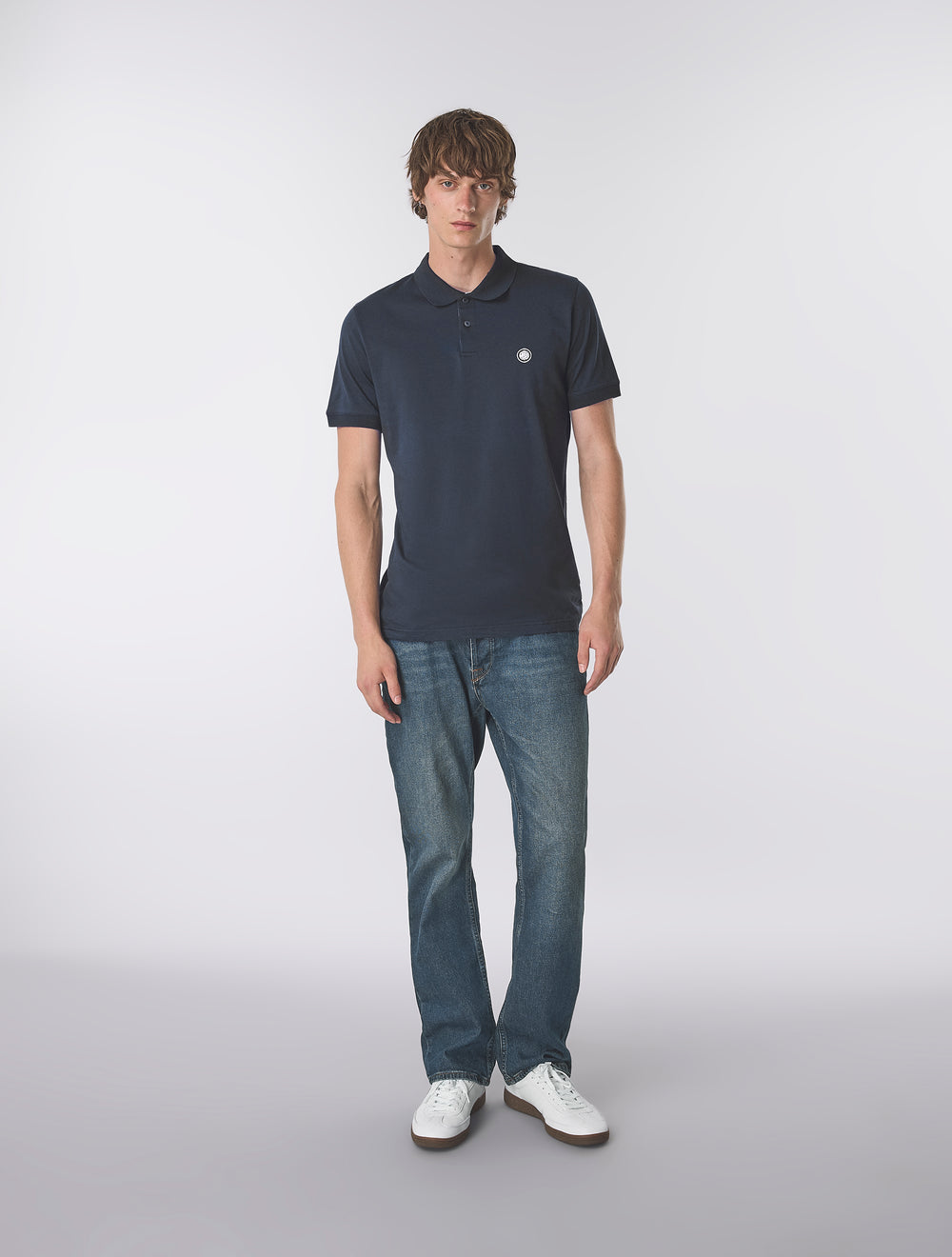 Navy Jersey Polo