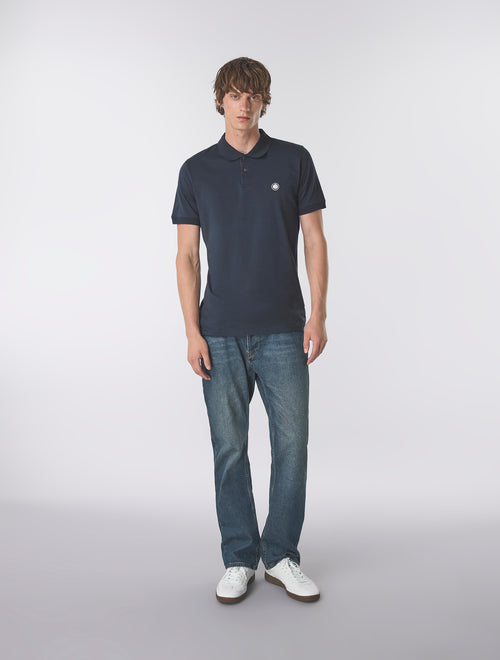 Navy Jersey Polo