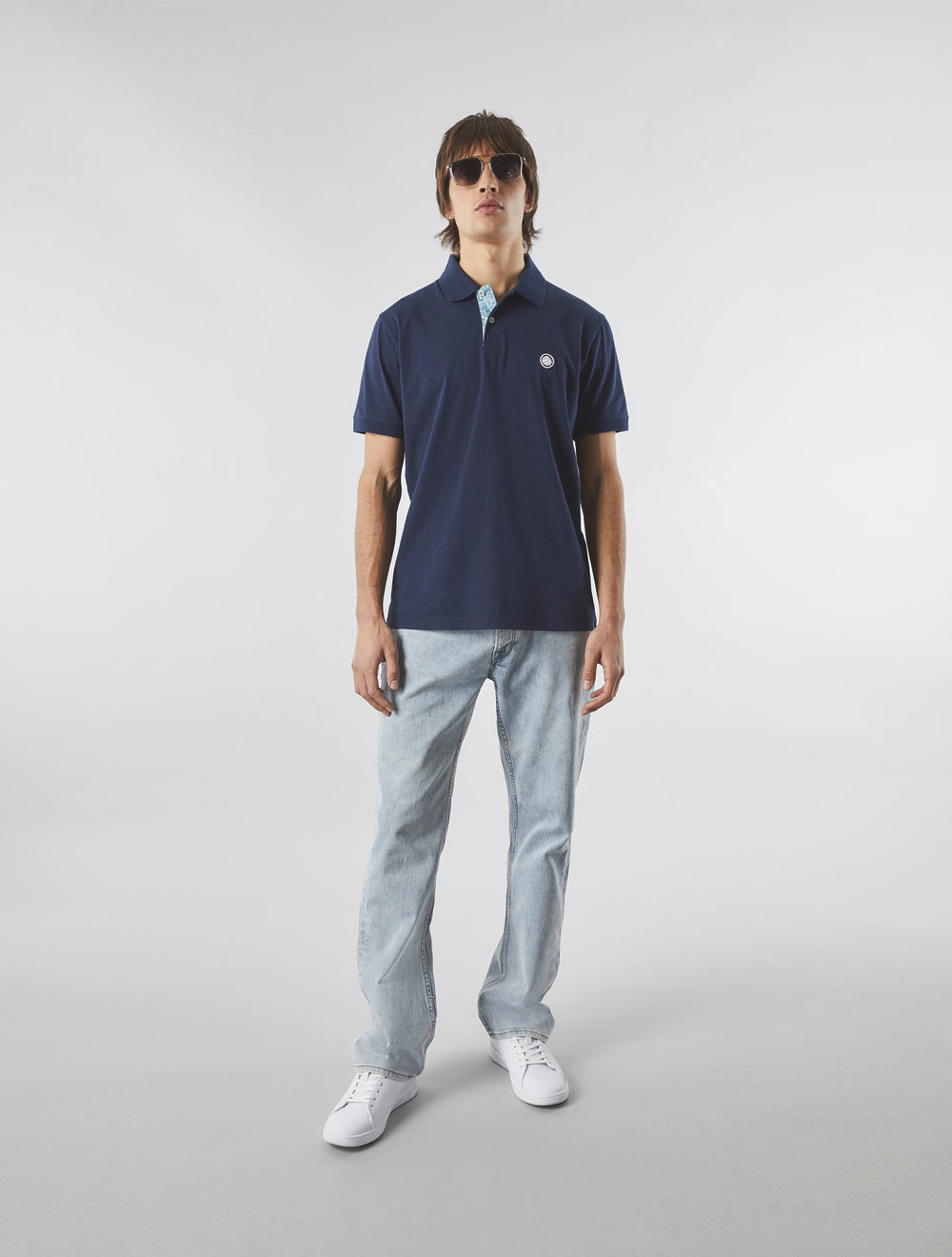 Navy Jersey Polo