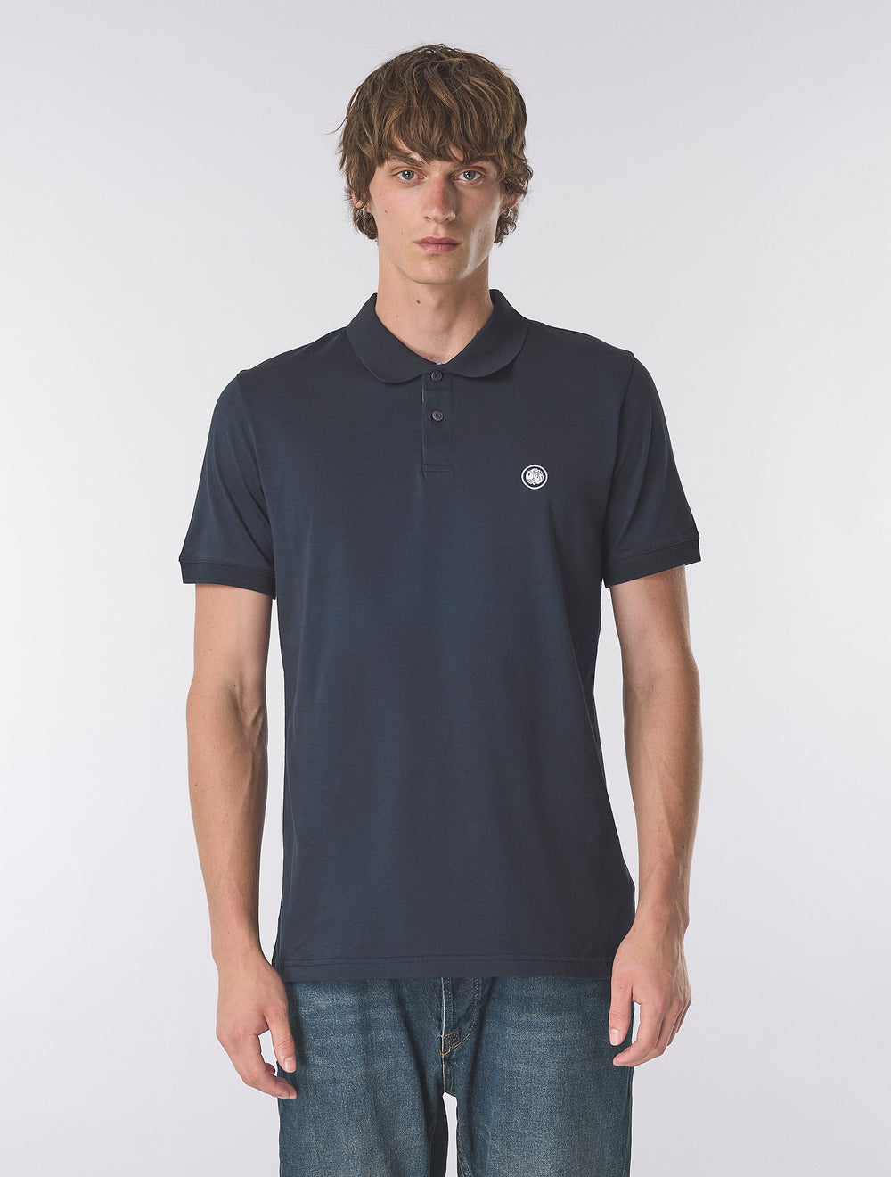 Navy Jersey Polo