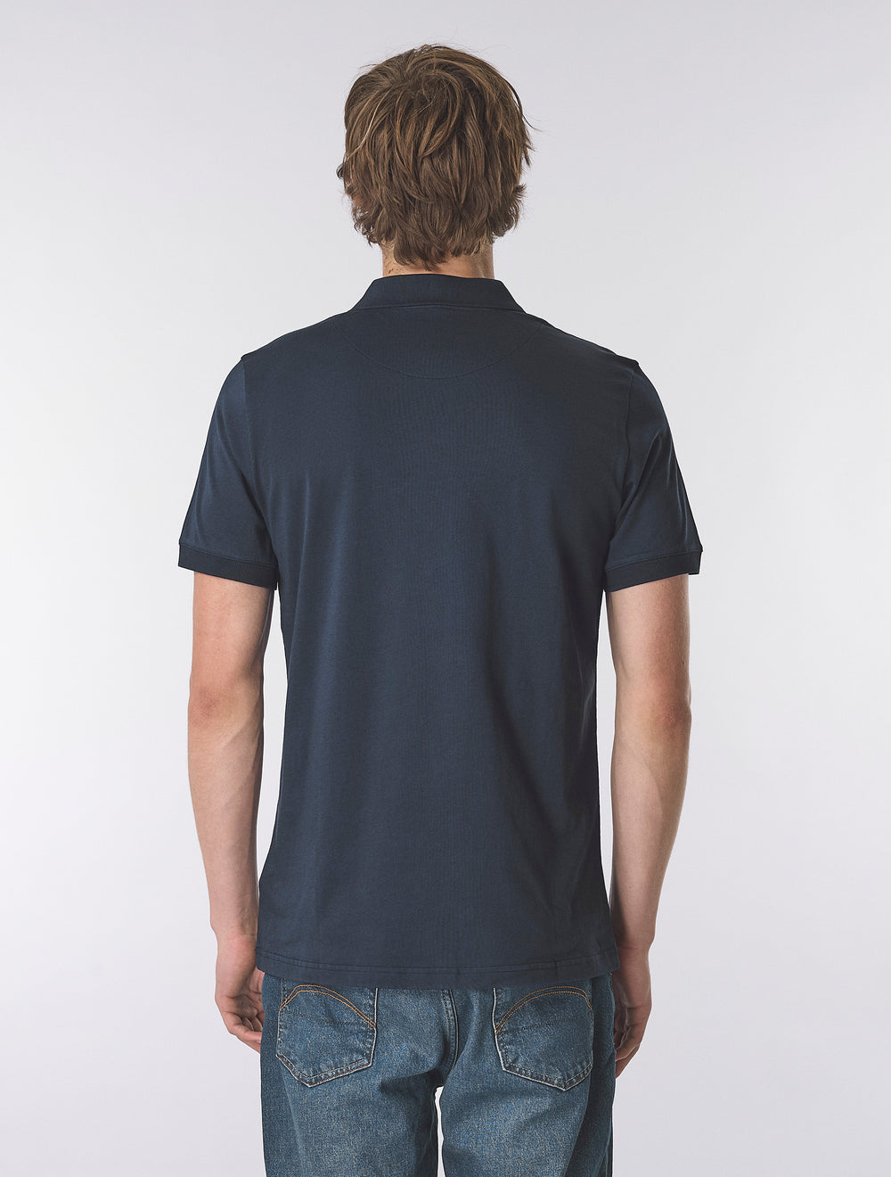 Navy Jersey Polo