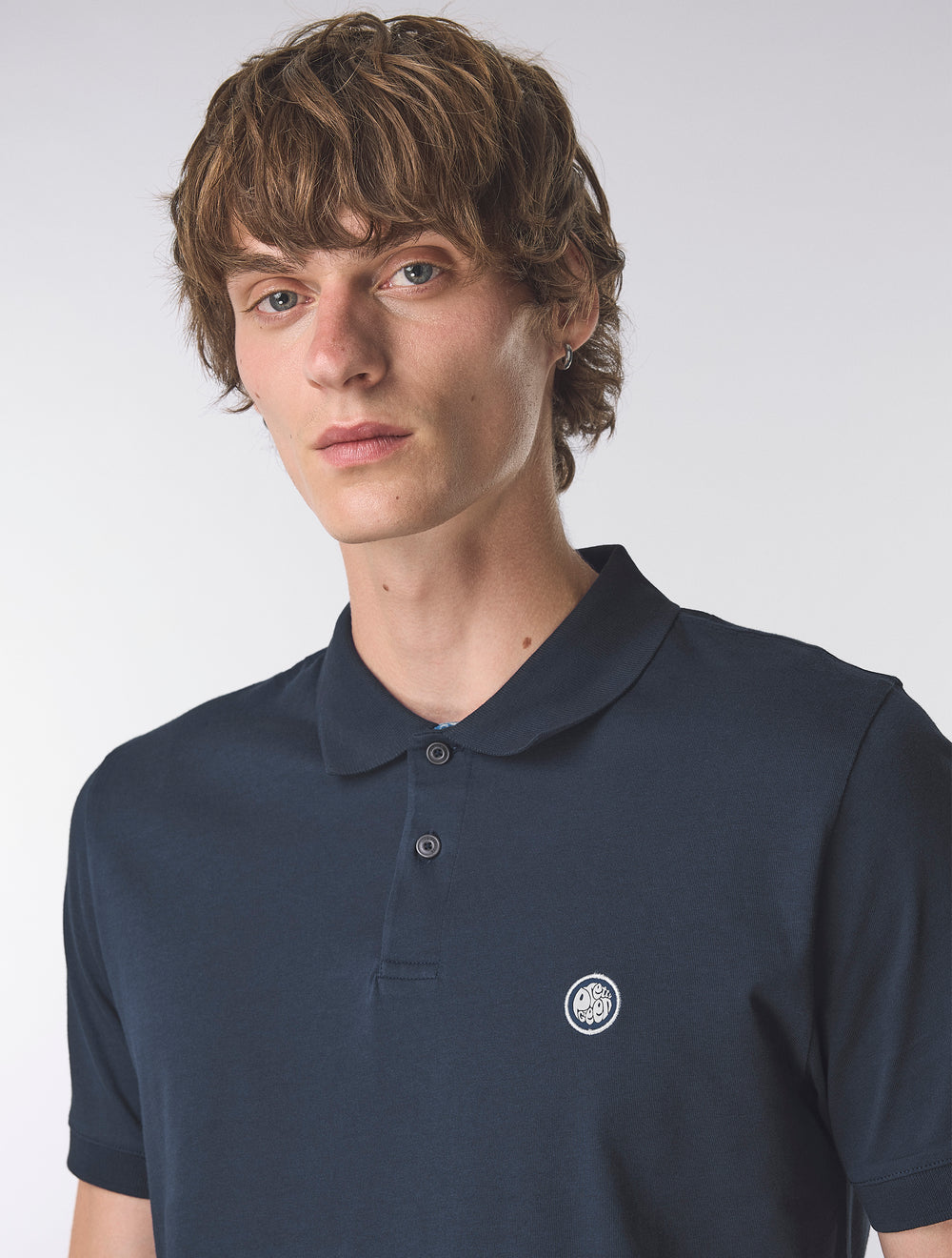 Navy Jersey Polo