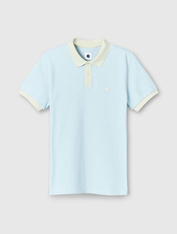 Pretty Green Tendale Blue Jersey Polo Shirt 